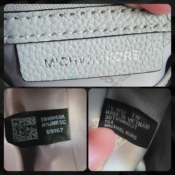 Michael Kors Mercer Large Colorblock Belted Satchel in Black White & Gray - Picture 14 of 15